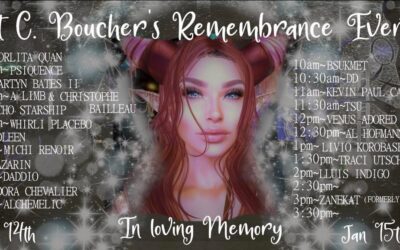 14 > 15.01.2023 | Cat C. Boucher’s Remember Event | Second Life